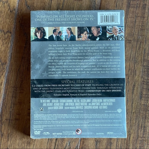 “THE WEST WING” COMPLETE SEASON 6 SET OF DVDS 📀 - Picture 2 of 4